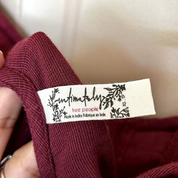 Free People Intimately Not a Chance Corset Wild Garnet Whimsical Dress XS - Picture 8 of 12